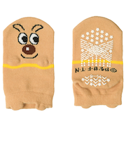 [ベビー]アンパンマンベビーソックス　パペット　ベージュ