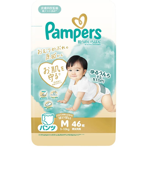 パンツ]パンパース 肌へのいちばん M はいはい 46枚｜アカチャンホンポ