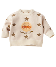 [ベビー]ニットプルオーバー　アンパンマン　アイボリー