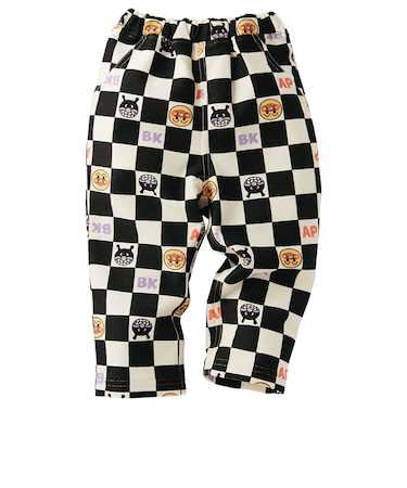 [ベビー]パンツ　アンパンマン　ブラック