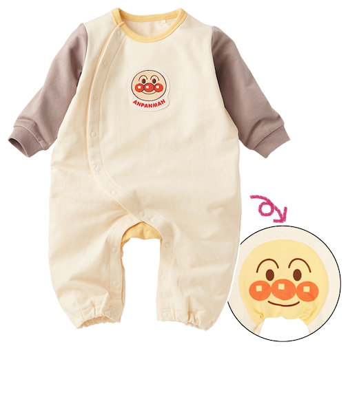 長袖　プレオール　おしりアンパンマン　ベージュ