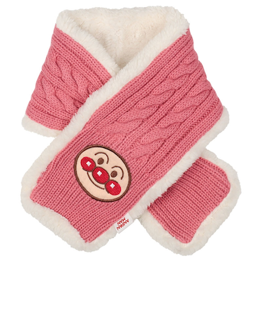 ネックウォーマー　アンパンマン　ピンク