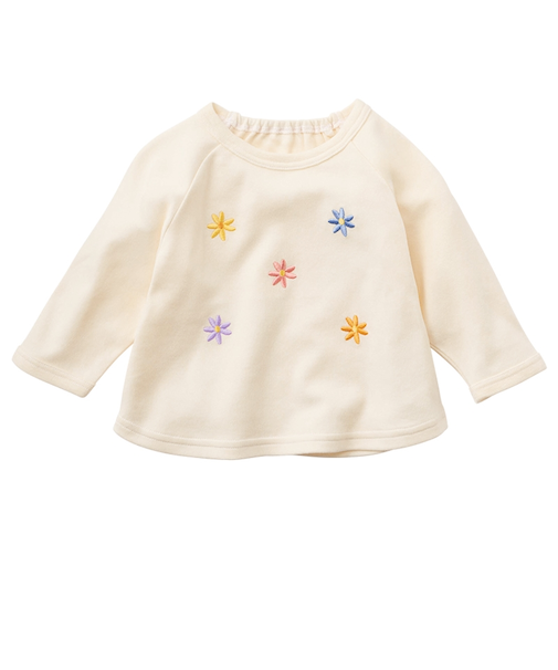 はじめてセパレートトップス　刺しゅう　アイボリー