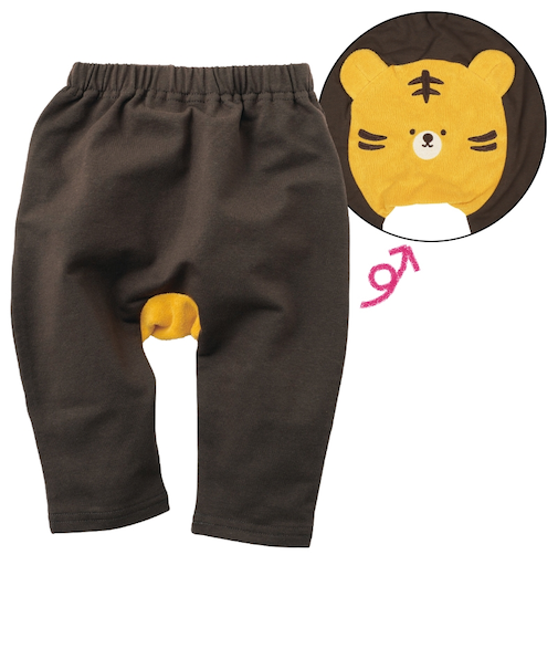 モンキーパンツ　パイルアニマル　チャコールグレー