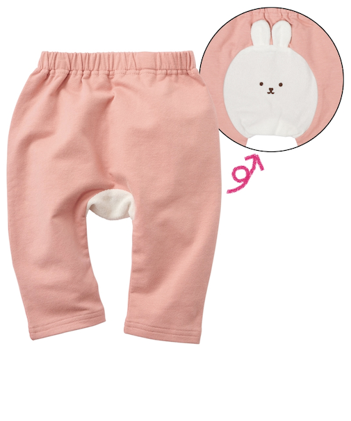 モンキーパンツ　パイルアニマル　ピンク