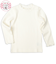 [ベビー]いつものTシャツ　長袖　テレコ素材　アイボリー