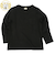 [キッズ]いつものTシャツ　長袖　天竺素材　ブラック
