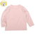 [キッズ]いつものTシャツ　長袖　天竺素材　ピンク