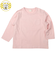 [ベビー]いつものTシャツ　長袖　天竺素材　ピンク