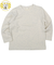 [キッズ]いつものTシャツ　長袖　天竺素材　アイボリー
