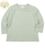 [ベビー]いつものTシャツ　長袖　天竺素材　グリーン