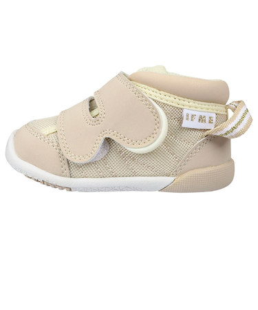 [11.0～13.5cm]イフミーオリジナルメッシュファーストシューズ　ベージュ