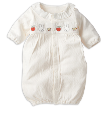 ドレスオール　ミッフィーりんご　オフホワイト