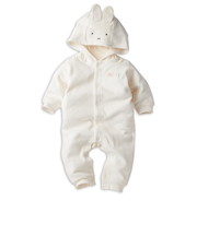 フード付プレオール　ミッフィー　オフホワイト