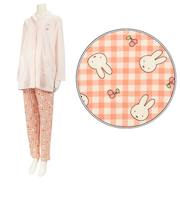 [授乳仕様]長袖パジャマ　ミッフィー　ピンク