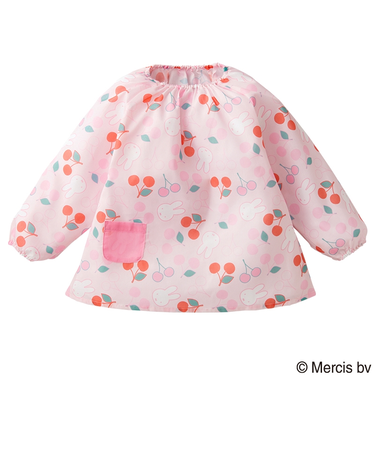 スモック　ミッフィーチェリー　ピンク