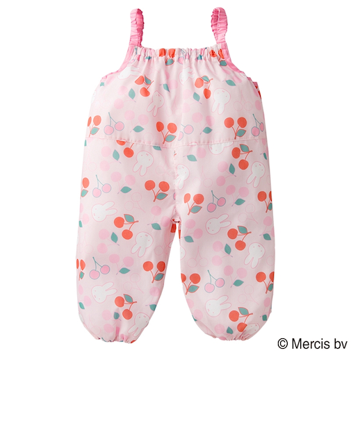 袖なし砂場着　ミッフィーチェリー　ピンク