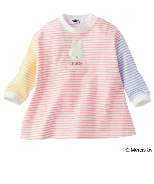 [ベビー]長袖チュニック　ミッフィー　ピンク