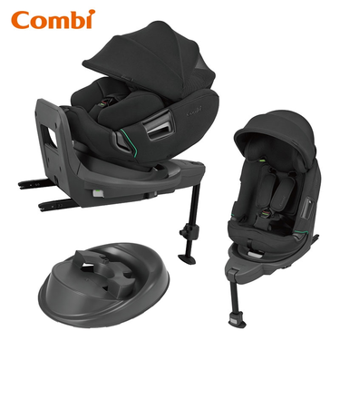 〇[ISOFIX取付×回転式]THE S premium R129 エッグショック VA プレミアムブラック 2025年モデル チャイルドシート