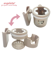 アンジェレッテ スマホ＆ダブルドリンクホルダー ベージュ