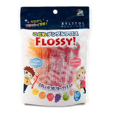 こども デンタルフロス フロッシィ 60本入