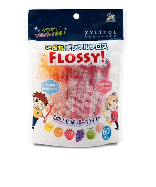 こども デンタルフロス フロッシィ 60本入