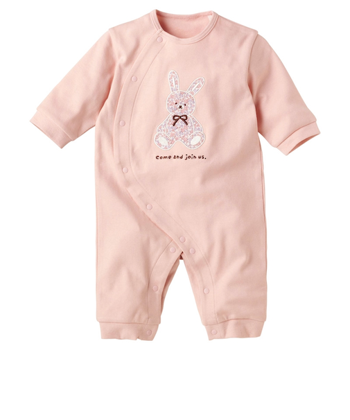 長袖 プレオール アップリケ ピンク