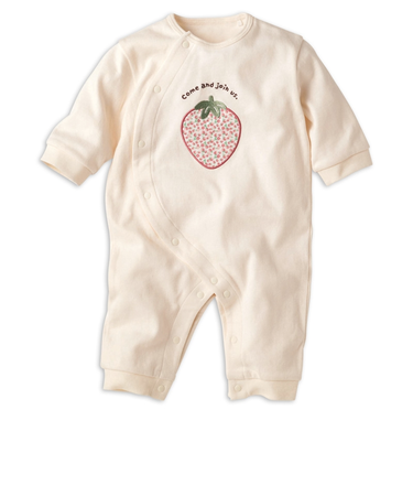 長袖 プレオール アップリケ アイボリー