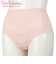 ショーツ産後　お腹をやさしく押さえる　ピンク