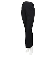 ジョーゼットセミフレアパンツ　ブラック