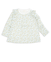 [キッズ]長袖　Tシャツ　総柄　イエロー