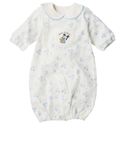 長袖ドレスオール　やわらか　ディズニー　サックス