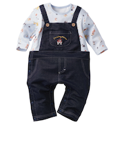 長袖　プレオール　オーバーオール風　お城