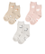 [キッズ]クルーソックス3足組　おしり動物　ベージュ