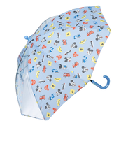 [35・40cm]フチまる傘　ミッキー ブルー