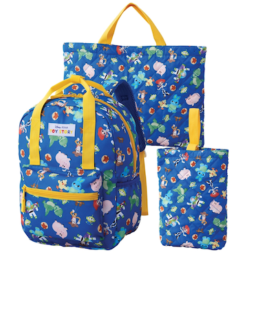 3点セット（リュック・レッスンバック・シューズケース　トイストーリー　ブルー
