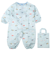 長袖砂場着　はっ水加工　サックス