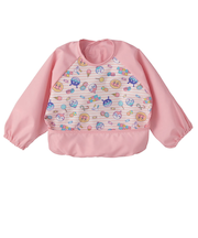 長袖 エプロン アンパンマン ピンク