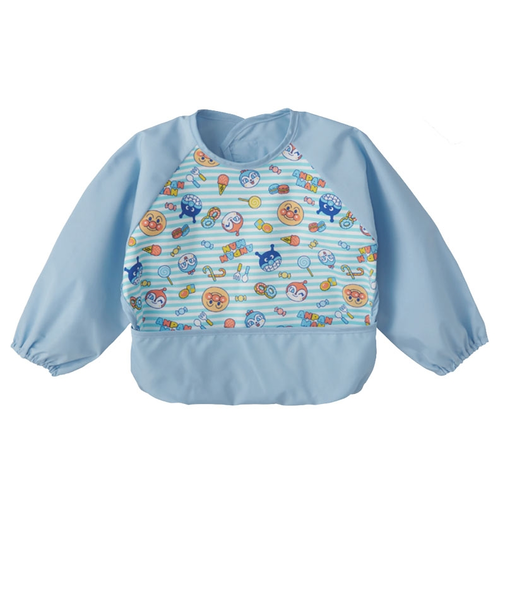 長袖 エプロン アンパンマン サックス