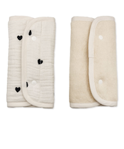 [リバーシブル]だっこひもベルトカバー ガーゼ ハート刺繍