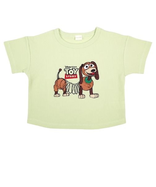 [キッズ]半袖Tシャツ　ワンポイント　ディズニー　スリンキー