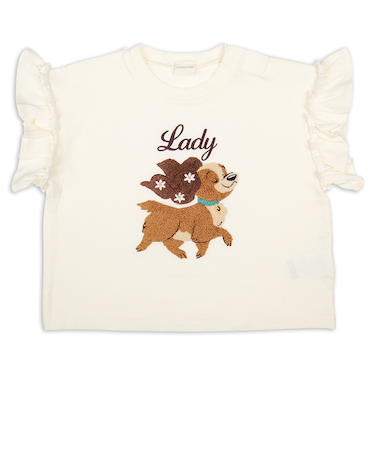 [ベビー]半袖Tシャツ　ワンポイント　ディズニー　レディ