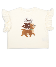 [キッズ]半袖Tシャツ　ワンポイント　ディズニー　レディ