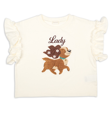 [キッズ]半袖Tシャツ　ワンポイント　ディズニー　レディ