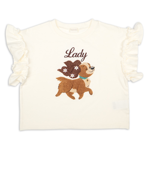 [キッズ]半袖Tシャツ　ワンポイント　ディズニー　レディ