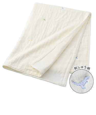 6重ガーゼケット 恐竜