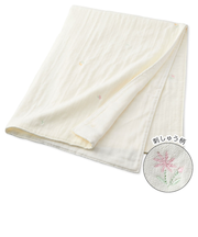 6重ガーゼケット フラワー