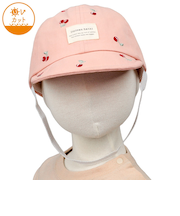 [48～54cm]キャップ　総柄刺繍　ピンク