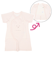 半袖　ドレスオール　肌着付　ピンク