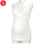 ママと赤ちゃんのためのさわやかキャミソール　オフホワイト